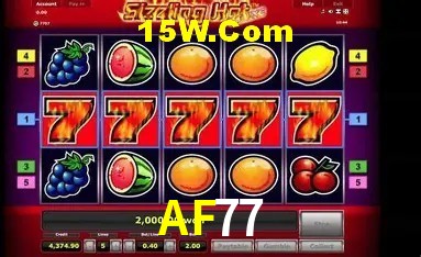 Tela de boas-vindas e lobby de jogos do aplicativo AF77